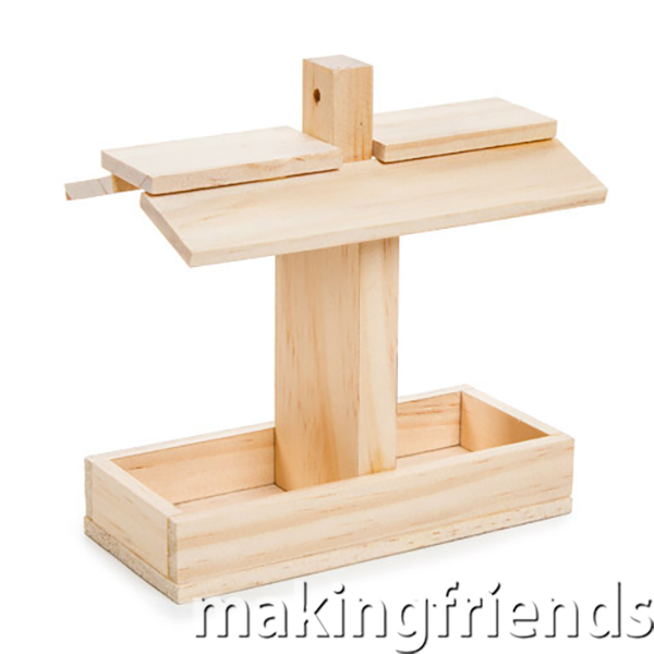 These Unfinished Wood Birdfeeder kits are perfect for a fun meeting where you are learning about birds and how to take care of them. #birdfeeder #birds #makingfriends #diy via @gsleader411