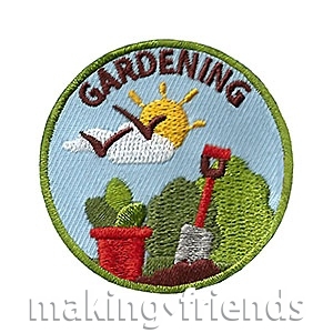 The Gardening Service Patch is from the Youth Squad Environmental Patch Program®. MakingFriends®.com partnered with Youth Squad to bring you a rewarding community service program with step-by-step instructions for every age level to make a meaningful impact in their community. This is one of our “Friend” level patches which is great for younger achievers. via @gsleader411