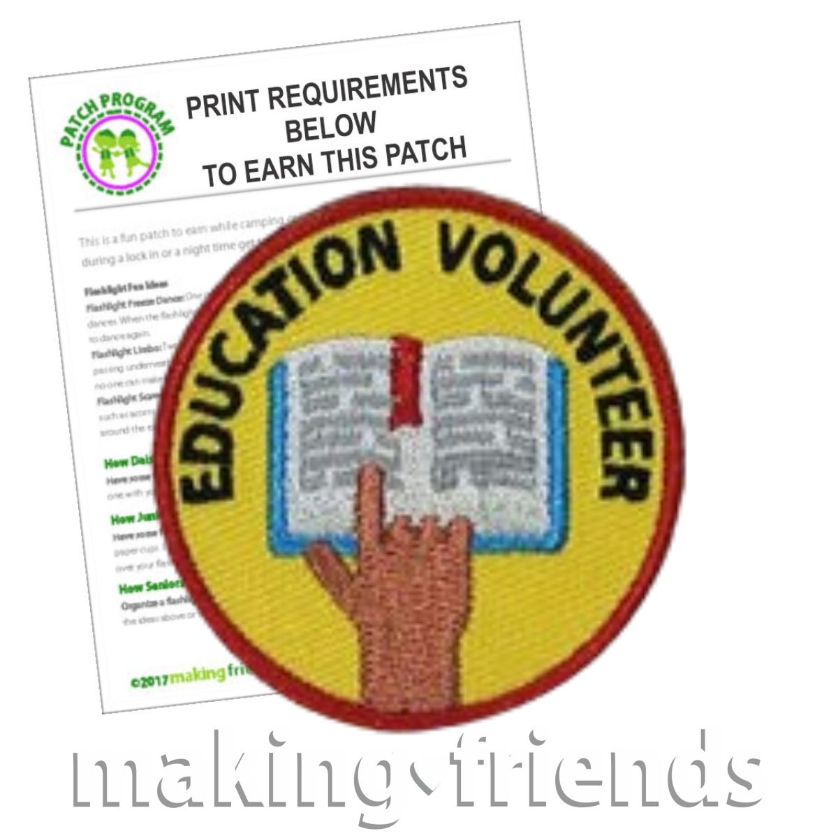 Girl Scout Education Volunteer Patch Program