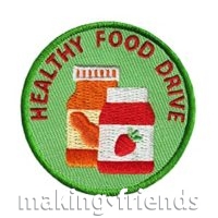 Girl Scout Healthy Food Drive Service Patch from Youth Squad