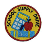 School Supply Drive Service Patch from Youth Strong