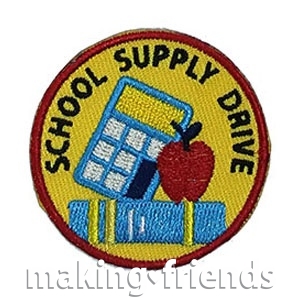 Girl Scout School Supply Drive Patch Program®
