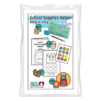 School Supply Helper Badge in a Bag