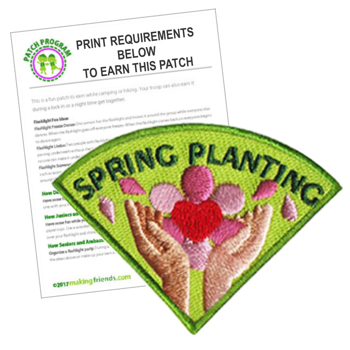 Girl Scout Spring Planting Patch Program