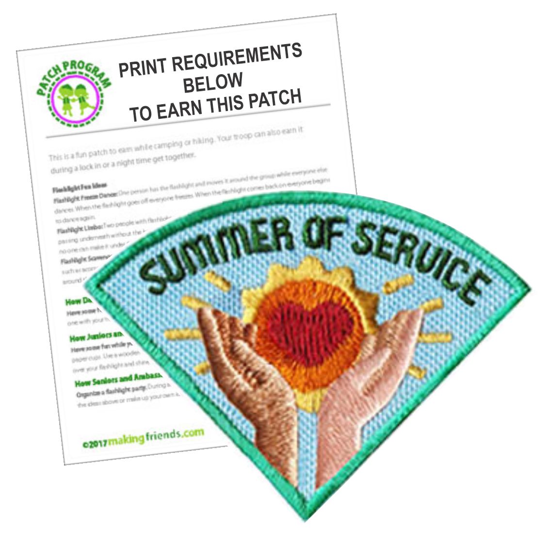 Girl Scout Summer of Service Patch Program