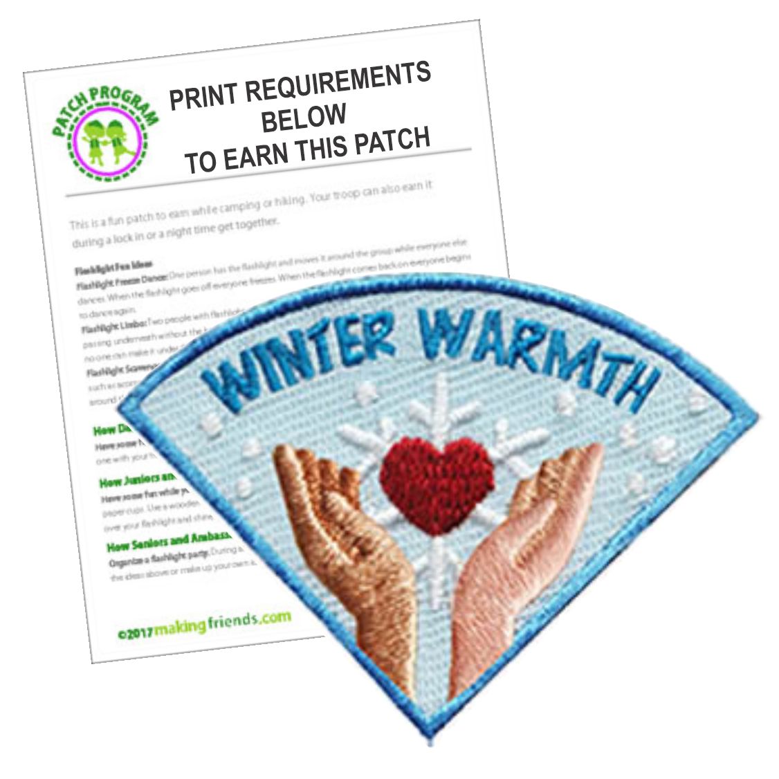Girl Scout Winter Warmth Patch Program
