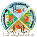 Girl Scout Camping 4 Seasons Patch Group