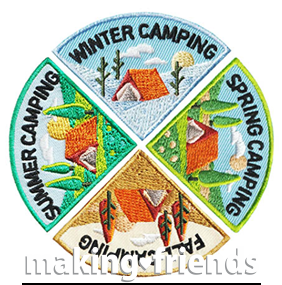 Girl Scout Camping 4 Seasons Patch Group