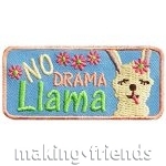 Girl Scout No Drama Llama Fun Patch