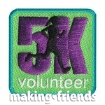 Girl Scout 5K Volunteer Fun Patch