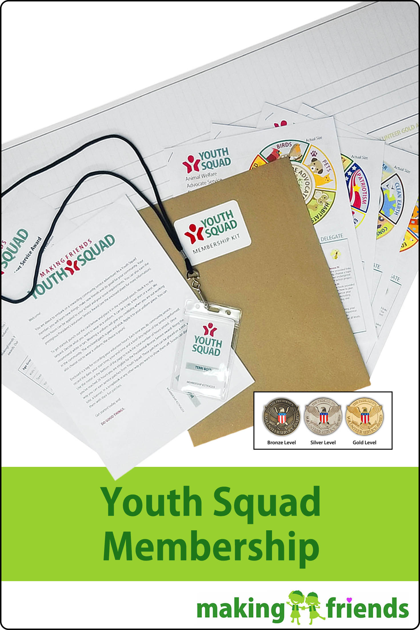 We are excited to announce that Youth Strong has merged with MakingFriends.com to become MakingFriends Youth Squad! In addition, Youth Squad has qualified to be a certifying organization for the prestigious Presidential Volunteer Service Awards. That means our members can apply the community service hours they earn with our program toward earning the Presidential awards. via @gsleader411