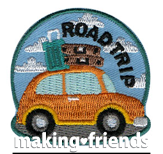 Sometimes the trip is just as much fun as the destination. Turn a long distance trip into an adventure by finding interesting stops along the way. Instead of stopping at rest stops for meals, find local parks to bring a picnic lunch. Going a little out of your way can lead to the most amazing experiences for your scouts! #makingfriends #gsmakingfriends #funpatch #scoutpatches #girlscouts #scouts #girlscoutleader #girlscoutsummer via @gsleader411
