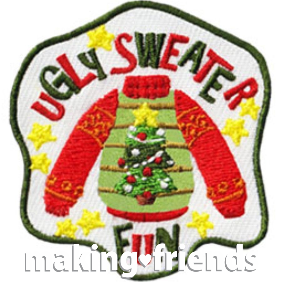 Girl Scout Ugly Sweater Fun Patch