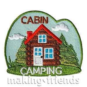 Girl Scout Cabin Camping Fun Patch