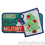 girl scouts cards for the military fun patch