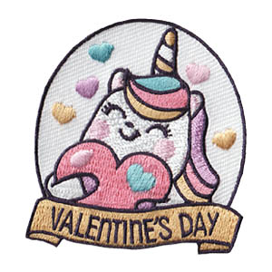 Valentine's Day Patch - Unicorn - MakingFriends