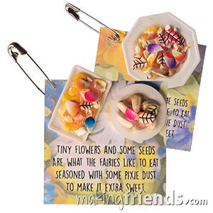 Fairy Food Friendship Swap Kit. Make a few extra friendship swaps in case you see some hungry fairies! Kit makes 24. Available at MakingFriends®.com via @gsleader411