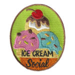 Girl Scout Ice Cream Social Fun Patch