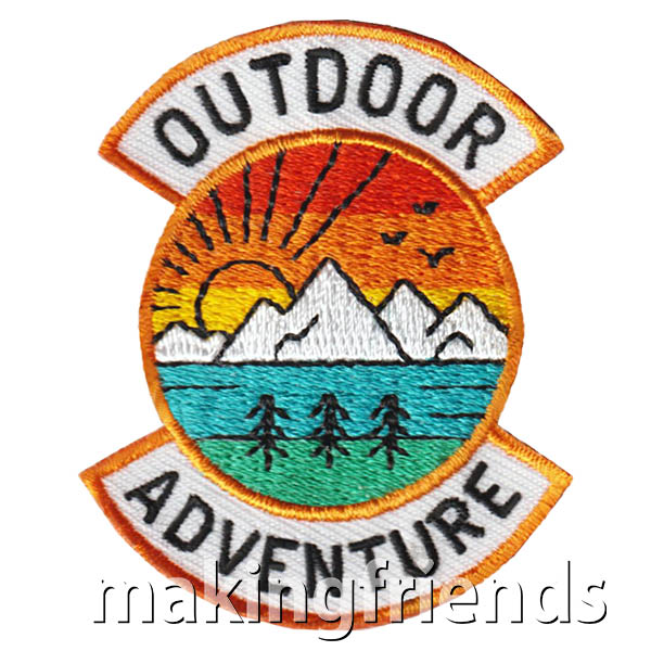 Outdoor Adventure Patch from MakingFriends®.com. How will your scouts earn the Outdoor Adventure Patch from MakingFriends®.com?  #makingfriends #scoutpatches #funpatch #girlscouts #scouting via @gsleader411