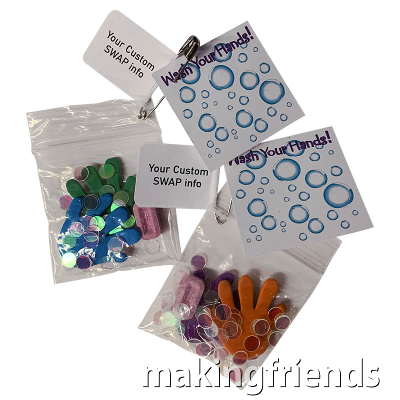Wash Your Hands Friendship Swap Kit. The message is simple... Wash Your Hands! Kit makes 24 and is available at MakingFriends®.com. via @gsleader411