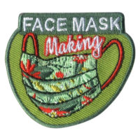 Girl Scout Face Mask Making Fun Patch