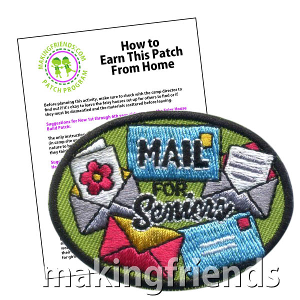 Your scouts can brighten the day for senior citizens in their life and their community with the Mail for Seniors Patch Program® from MakingFriends®.com. Learn how with our suggested requirements. #makingfriends #patchprogram #communityservice #scoutingfromhome #scouts via @gsleader411
