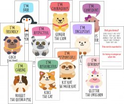 Girl Scout Animal Friends Reward Cards
