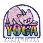 Girl Scout Yoga Patch - Cat