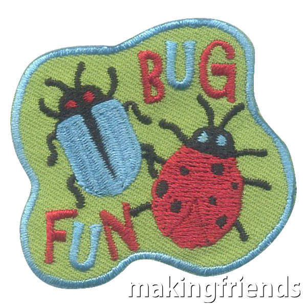 Learn about bugs while having fun. The world is full of so many varieties so pick your favorite bugs to learn about. #makingfriends #mf #badges #patches #bugs #bugpatch #bugfun via @gsleader411
