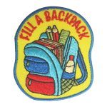 Girl Scout Fill a Backpack Patch