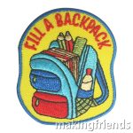 Girl Scout Fill a Backpack Patch