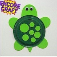 turtle paper plate craft, girl scouts