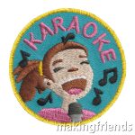 Girl Scout Karaoke Patch