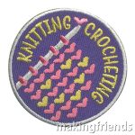 Girl Scout Knitting Crocheting Patch