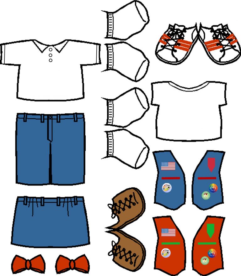 Frontier Girls Paper Doll Uniform Butterfly