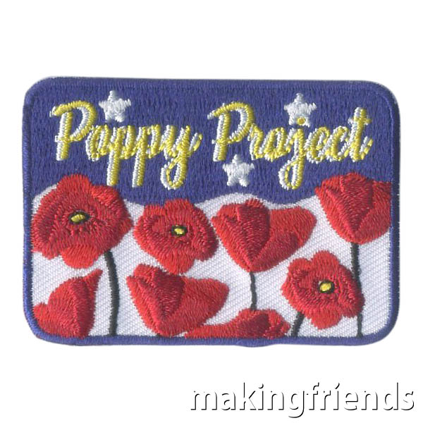 The Poppy Project is to help support the veterans and remember those lost in the line of duty. $.69 each Free Shipping Available #makingfriends #poppyproject #poppies #veterans #funpatch via @gsleader411