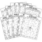 Girl Scout Daisy Petal Coloring Mazes