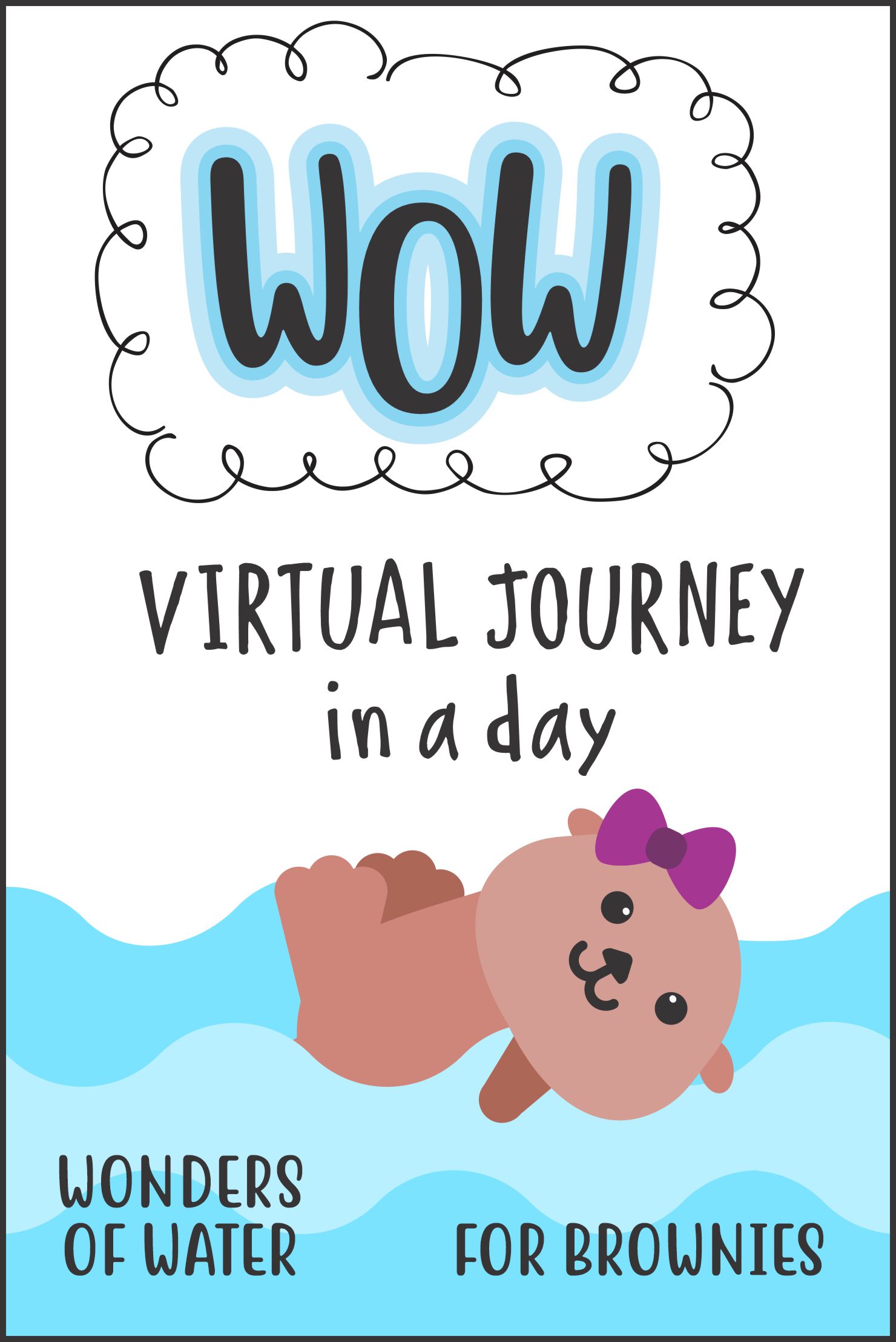 One hour workshop presented by MakingFriends. Brownies will take an adventure with Bubbles and Miss Jackie to complete the "WOW Journey"! #girlscouts #onlineclass #virtualclass #wowjourney #gsjourneys #girlscoutjourney #waterjourney #browniejourney via @gsleader411