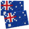 Diamond Painting Australia flag pin Girl Scout SWAP