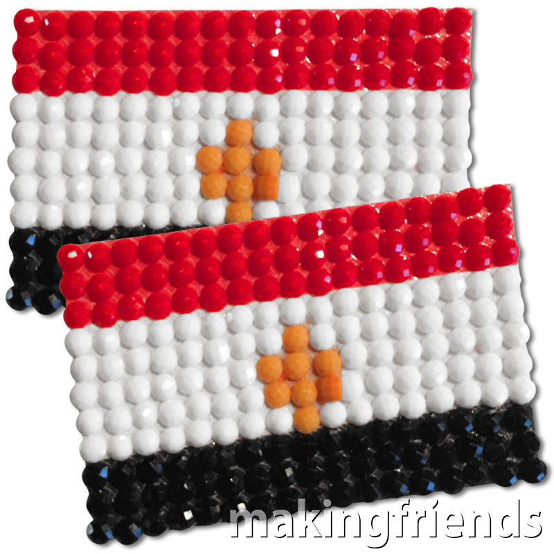 Diamond Painting Egypt flag pin Girl Scout SWAP via @gsleader411
