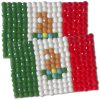 Diamond Painting Mexico flag pin Girl Scout SWAP