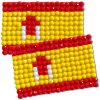 Diamond Painting Spain flag pin Girl Scout SWAP