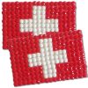 Diamond Painting Switzerland flag pin Girl Scout SWAP