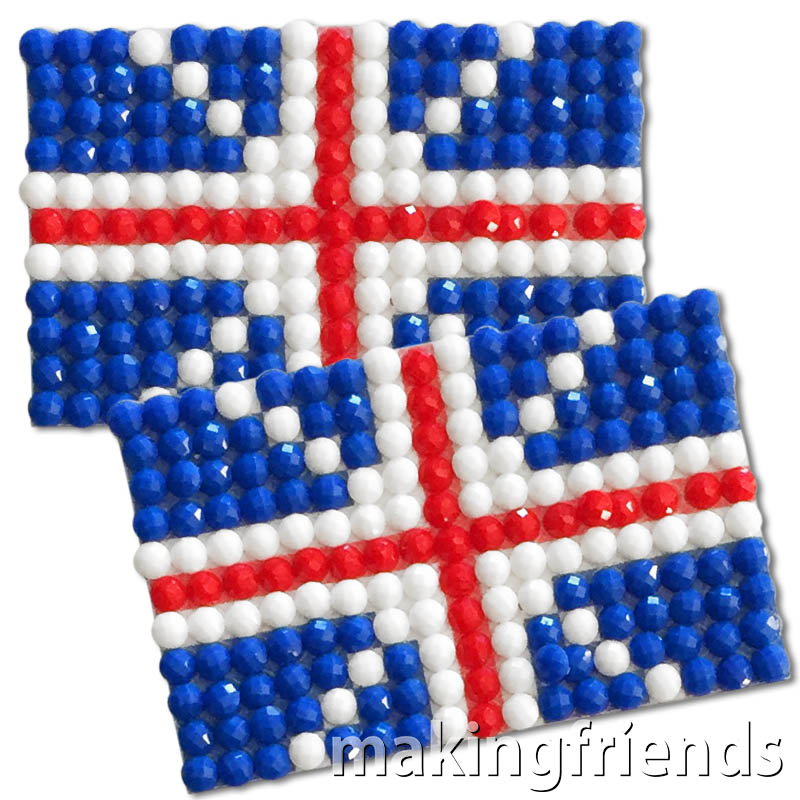 Diamond Painting United Kingdom flag pin Girl Scout SWAP via @gsleader411