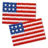 Diamond Painting USA flag pin Girl Scout SWAP