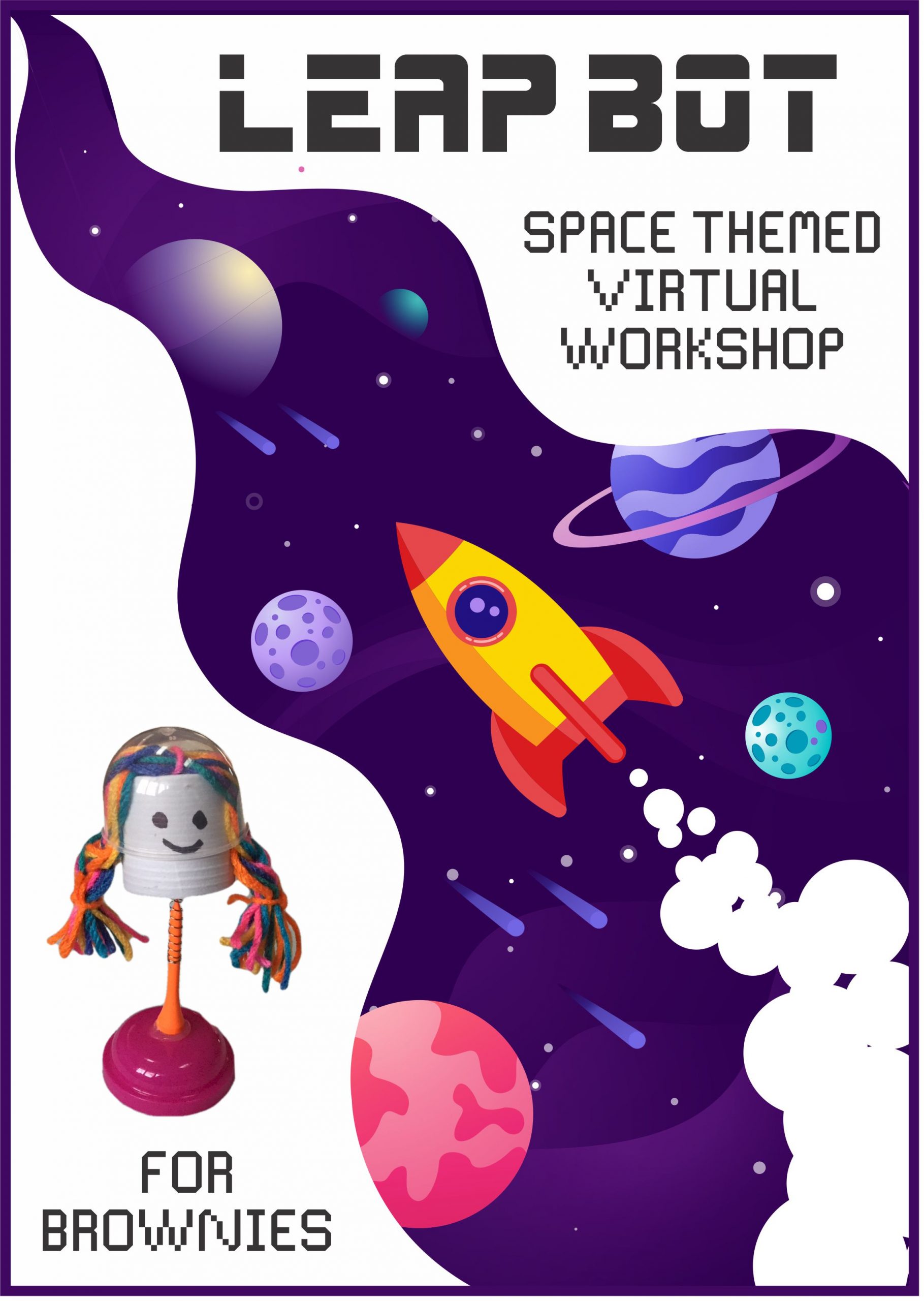 A virtual workshop, loaded with activities to keep your girls engaged. Brownies earn the "Leap Bot" badge! #makingfriends #virtualclass #gbrownies #virtualworkshop #onlineworkshop #brownie #girlscouts #gsonline via @gsleader411