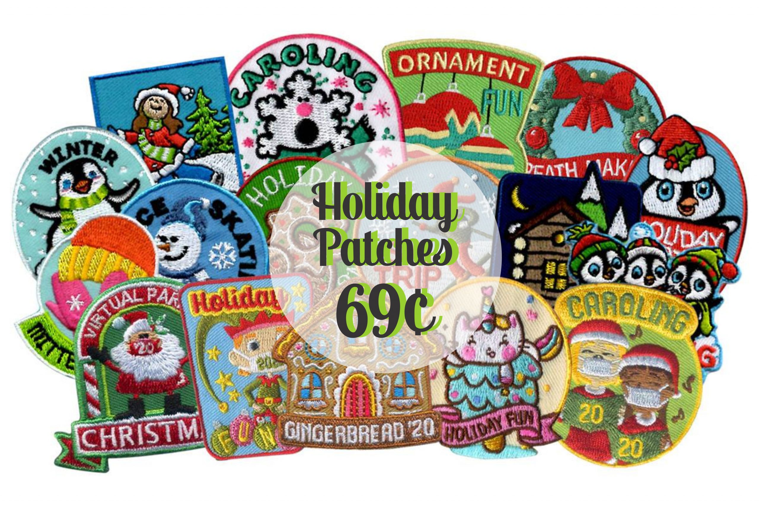 holiday patches 69 cents