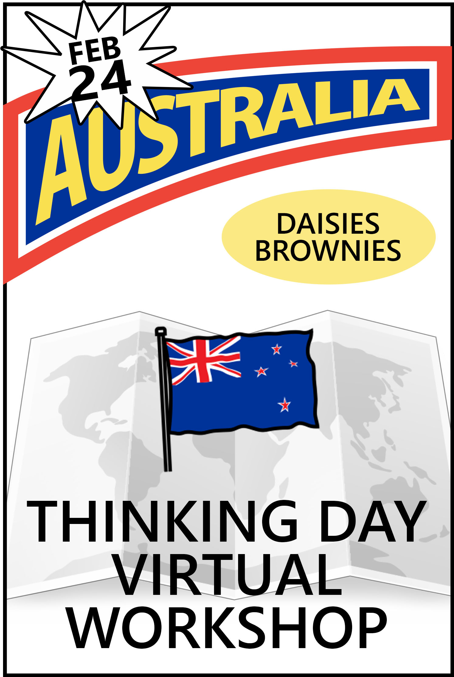 Explore Australian traditions, food, clothing, customs, and more! The price includes the workshop and supplies! #makingfriends #thinkingday #australia #virtualworkshop #thinkingdayaustralia #virtual #onlineclass #gsthinkingday #girlscouts #gstradition via @gsleader411