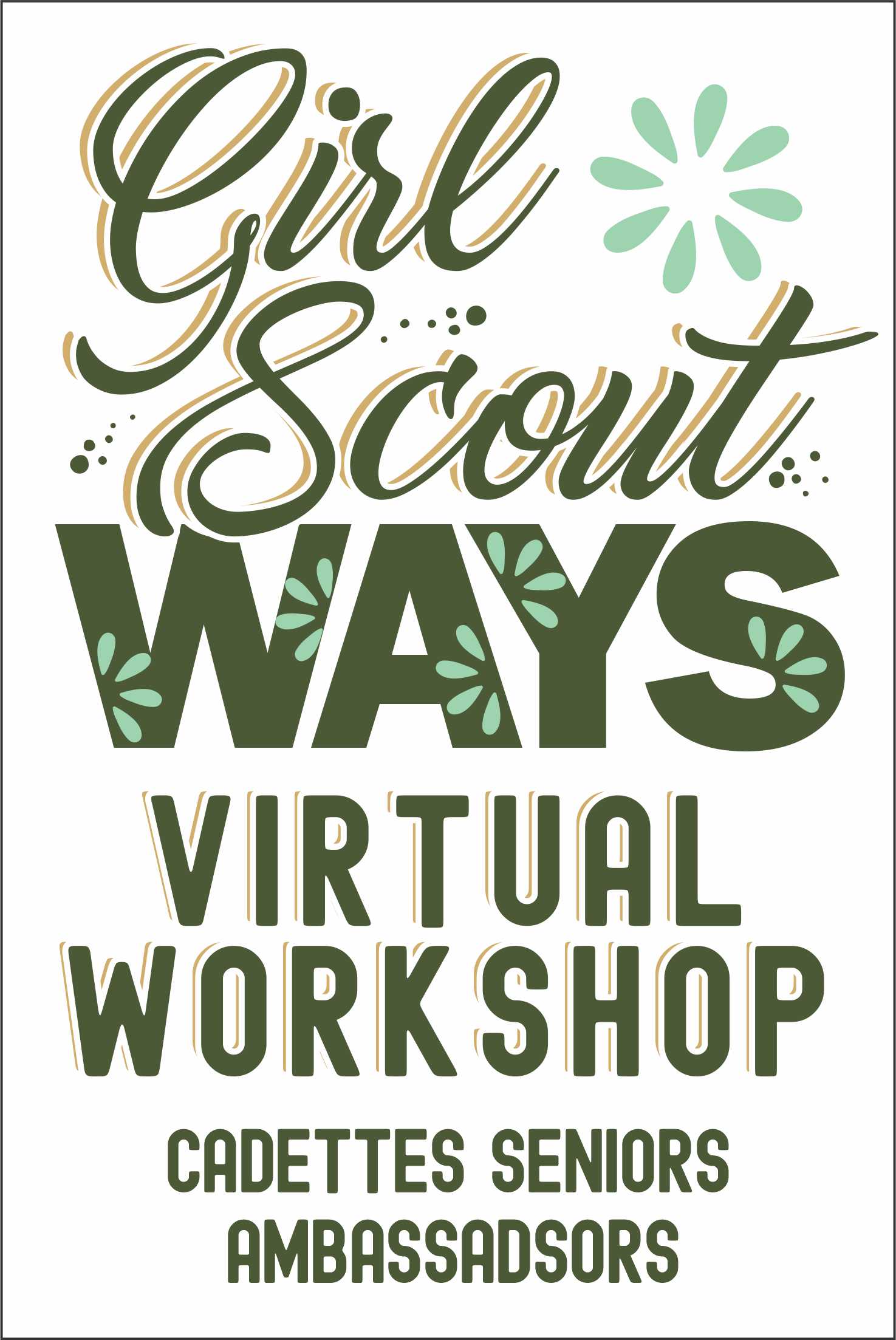 Join us for our 1-hour GS Ways Virtual Workshop for Cadettes, Seniors, and Ambassadors! Learn songs, traditions, and ways to help others! #makingfriends #girlscouts #girlscoutways #girlscoutpatches #girlscouttradition #traditions #cadettes #seniors #ambassadors #gsways via @gsleader411
