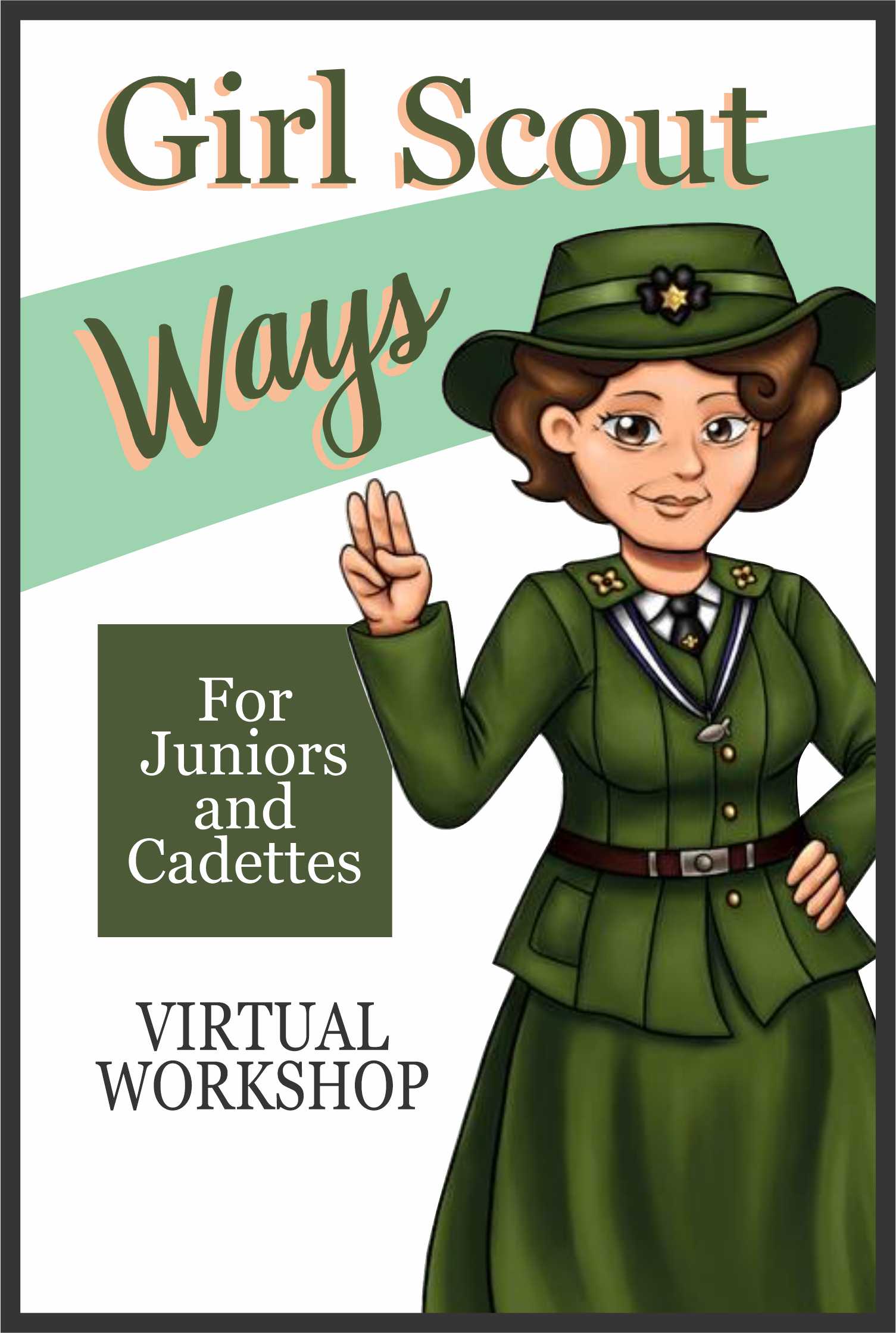 Join us for a one-hour Girl Scout Ways Virtual Workshop! Learn about Girl Scout history while completing fun activities! #makingfriends #gsways #girlscoutways #gswaysbadge #virtualworkshop #juniors #cadettes #girlscouthistory #onlineworkshop #girlscouts #funpatches via @gsleader411